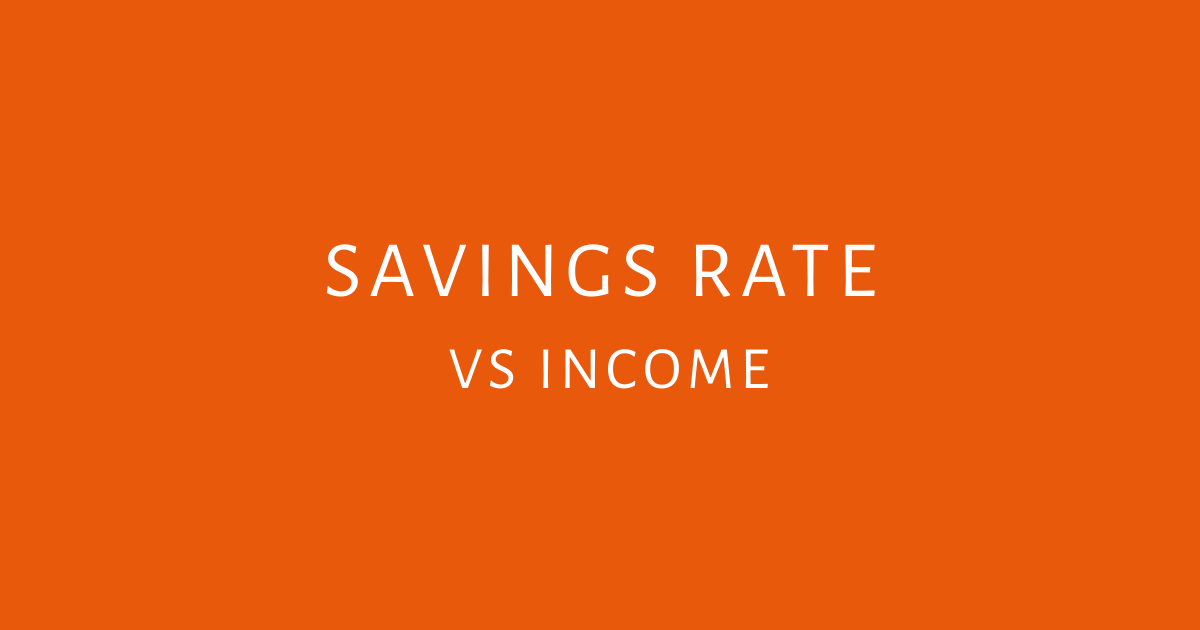 fire strategy comparison showing impact of savings rate versus income on early retirement