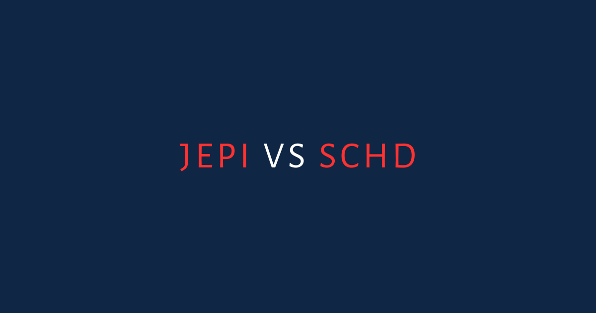 JEPI vs SCHD comparison showing dividend yield gap, total return divergence, and income crossover timeline